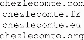 Chezlecomte.com Chezlecomte.fr Chezlecomte.eu Chezlecomte.org est une marque déposée par UCN EVENT