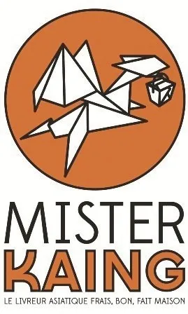 Mister Kaing Le Livreur Asiatique Frais, Bon, Fait Maison est une marque déposée par A&K SAS