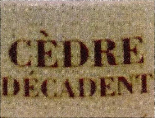 Cedre Decadent est une marque déposée par SARL J2E