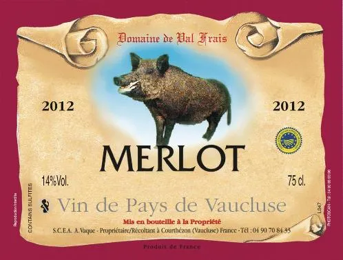 Domaine De Val Frais est une marque déposée par ANDRE VAQUE