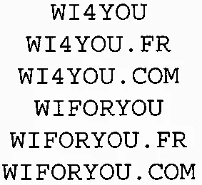 Wi4You Wi4You.fr Wi4You.com Wiforyou Wiforyou.fr Wiforyou.com est une marque déposée par INTELLISIGHT