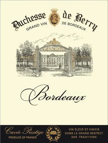Duchesse De Berry est une marque déposée par CGM VINS