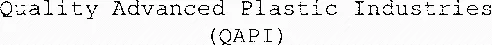 Quality Advanced Plastic Industries (Qapi) est une marque déposée par QAPI FRANCE (09)