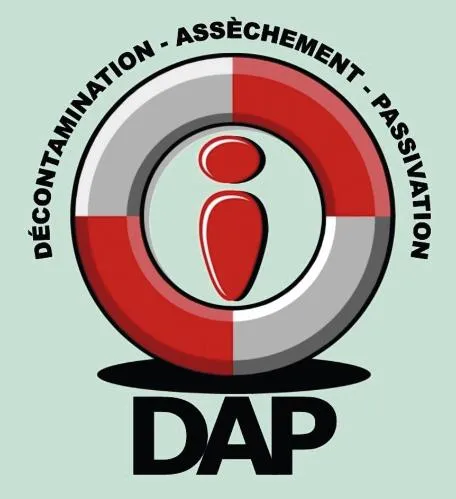 Dap Decontamination - Assechement - Passivation est une marque déposée par RESEAU APRES SINISTRE R-A-S DAP (DAP)