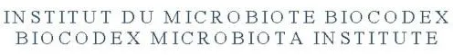 Institut Du Microbiote Biocodex Biocodex Microbiota Institute est une marque déposée par BIOCODEX