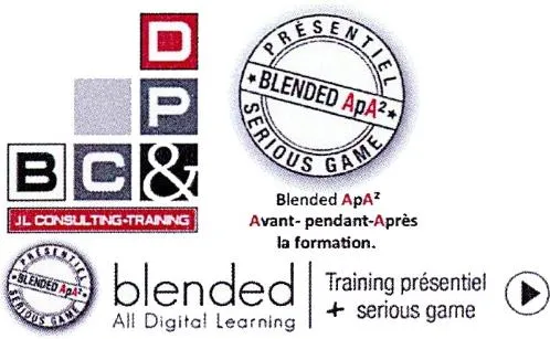Bc & Dp Jl Consulting-Training Blended Apa2 Presentiel Serious Game Blended Apa2 Avant – Pendant – Après La Formation Blended All Digital Learning Training est une marque déposée par JL CONSULTING-TRAINING