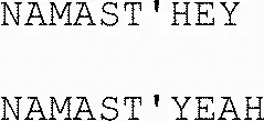 Namast'hey Namast'yeah est une marque déposée par GAKLINVEST