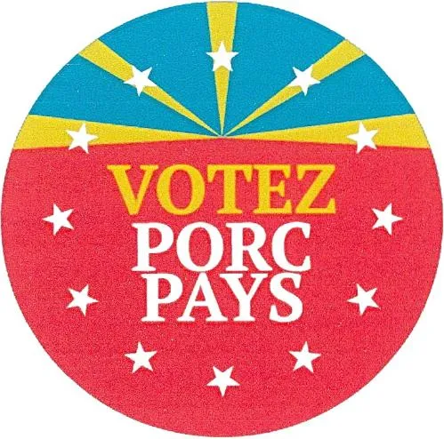 Votez Porc Pays est une marque déposée par SICA VIANDES PAYS