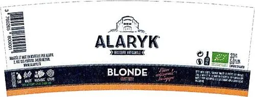 Alaryk Blonde est une marque déposée par GROUPE ALARY