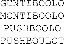 Gentiboolo Montiboolo Pushboolo Pushboulot est une marque déposée par NETWIDOO