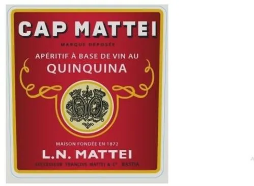 Cap Mattei Aperitif A Base De Vin Au Quinquina Maison Fondee En 1872 L.n. Mattei est une marque déposée par DISTILLERIE .L.N. MATTEI (SOVICAP)