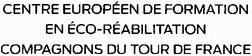 Centre Européen De Formation En Éco-Réabilitation Compagnons Du Tour De France est une marque déposée par FEDER COMPAGNONNIQUE METIERS BATIMENT (FCMB)