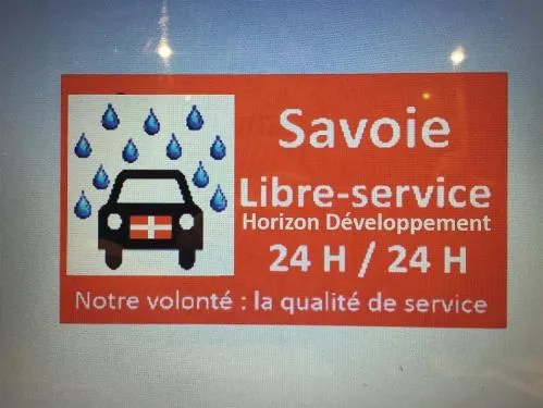 Savoie Libre-Service Horizon Developpement 24H/24H Notre Volonte La Qualite De Service est une marque déposée par HORIZON DEVELOPPEMENT