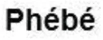 Phebe est une marque déposée par SOCIETE D'EXPLOITATION DE L'HEBDOMADAIRE LE POINT (SEBDO)
