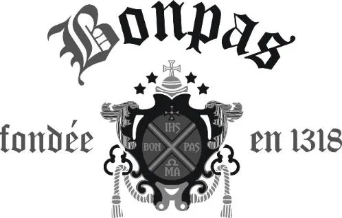 Bonpas Fondee En 1318 Ihs Pas Ma Bon est une marque déposée par BOISSET - LA FAMILLE DES GRANDS VINS
