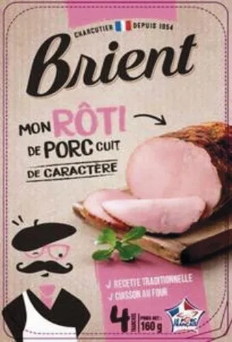 Charcutier Depuis 1854 Brient Mon Roti De Porc Cuit De Caractere est une marque déposée par BRIENT