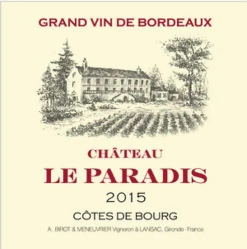 Chateau Le Paradis est une marque déposée par SCEA DES VIGNOBLES BIROT-MENEUVRIER