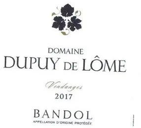 Domaine Dupuy De Lôme Vendanges 2017 est une marque déposée par LES GRES