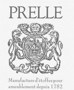 Prelle Manufactrue D'étoffes Pour Ameublement Depuis 1752 est une marque déposée par PRELLE ET COMPAGNIE