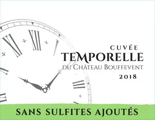 Cuvee Temporelle Du Château Bouffevent 2018 Sans Sulfites Ajoutes est une marque déposée par SCEA CHATEAU BOUFFEVENT
