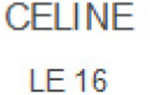 Celine Le 16 est une marque déposée par CELINE