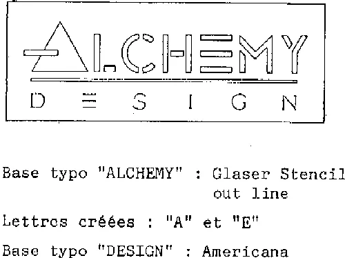 Alchemy Design est une marque déposée par ALCHEMY DESIGN