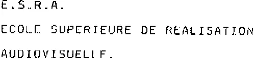 Esra Ecole Superieure De Realisation Audiovisuelle est une marque déposée par GROUPE ESRA