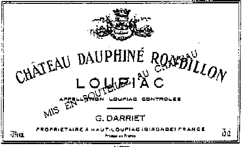 Chateau Dauphine Rondillon est une marque déposée par SOCIETE CIVILE J. DARRIET