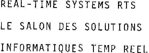 Real-Time Systems Rts Le Salon Des Solutions Informatiques Temp Reel est une marque déposée par BUREAU INTERNAT RELAT PUBLIQUE (BIRP)