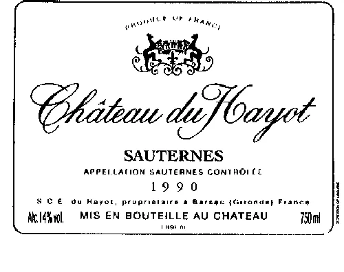 Chateau Du Hayot est une marque déposée par SOC DES VIGNOBLES DU HAYOT