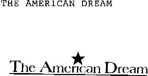 The American Dream est une marque déposée par PUB OPERA (AMERICAN DREAM)