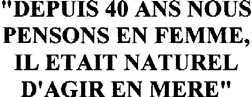 "Depuis 40 Ans Nous Pensons En Femme, Il Etait Naturel D'agir En Mere" est une marque déposée par MOULINEX S A