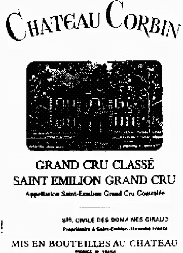 Chateau Corbin est une marque déposée par CHATEAU CORBIN