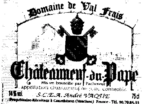Domaine De Val Frais est une marque déposée par ANDRE VAQUE
