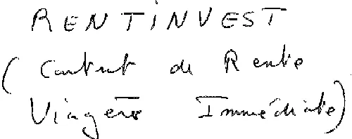 Rentinvest Contrat De Rente Viagere Immediate est une marque déposée par CAPMA-CAPMI