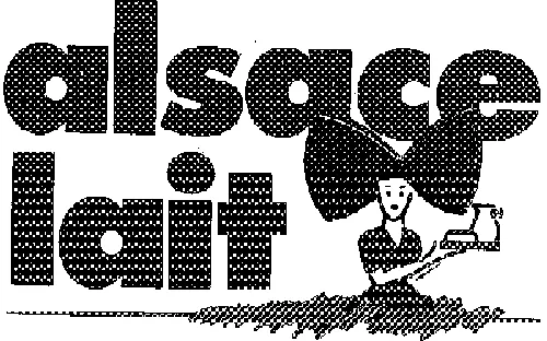 Alsace Lait est une marque déposée par LAITERIE COOPERAT ALSACIENNE ALSACE LAIT (ALSACE LAIT)