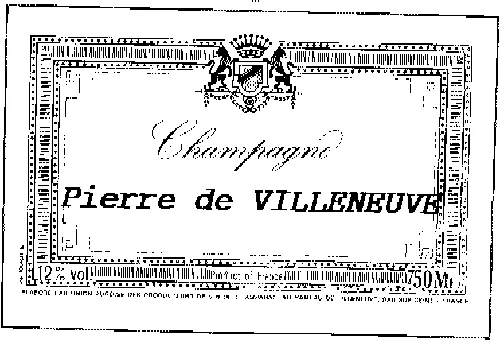 Champagne Pierre De Villeneuve est une marque déposée par UNION AUBOISE VIGNERONS EN CHAMPAGNE (UAVC)