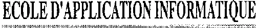 Ecole D'application Informatique est une marque déposée par ECOLE D'APPLICAT INFORMATI CAP FORMA INF (EAI)