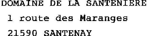 Domaine De La Santeniere est une marque déposée par GIRARDIN YVES