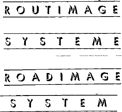 Routimage Systeme Roadimage System est une marque déposée par COROS CONSULTANTS