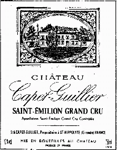 Capet-Guillier est une marque déposée par SCEA CHATEAU CAPET GUILLIER