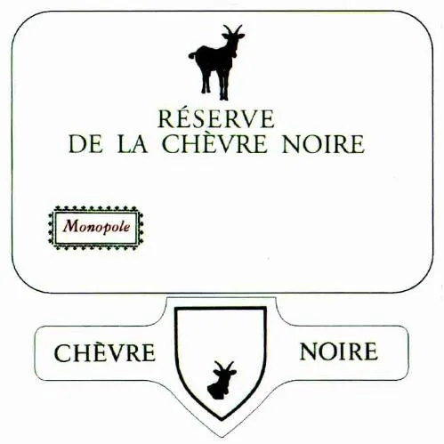 Reserve De La Chevre Noire-Monopole est une marque déposée par COMPAGNIE DES VINS FINS (CVF)
