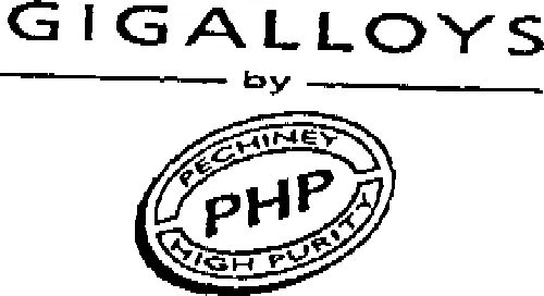 Gigalloys By Pechiney High Purity Php est une marque déposée par ALUMINIUM PECHINEY