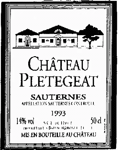 Chateau Pletegeat est une marque déposée par SOC DES VIGNOBLES DU HAYOT