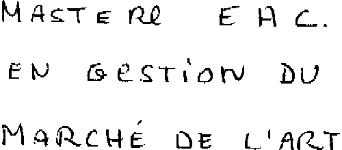 Mastere E.a.c. En Gestion Du Marche De L'art est une marque déposée par GROUPE EAC - ING (EAC)