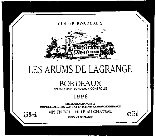 Les Arums De Lagrange est une marque déposée par CHATEAU LAGRANGE