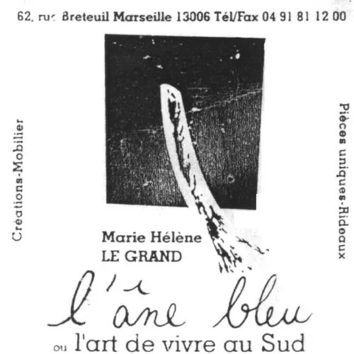 L'ane Bleu Ou L'art De Vivre Au Sud Marie Helene Le Grand est une marque déposée par L ANE BLEU