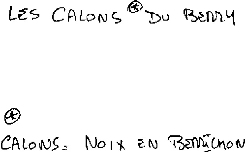 Les Calons Du Berry Calons Noix En Berrichom est une marque déposée par BISCUITERIE CHOCOLATERIE  MERCIER (BISCUITERIE CHOCOLATERIE MERCIER)