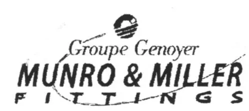 Groupe Genoyer Munro & Miller Fittings est une marque déposée par GENOYER SAS