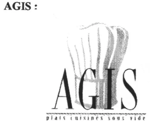 Agis Plats Cuisines Sous Vide est une marque déposée par AGIS